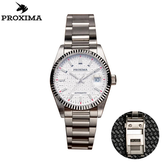 PX1690-JP 37mm Men Dress Watch Luxury Sapphire Keyboard Dial  Mechanical Watches Waterproof Luminous