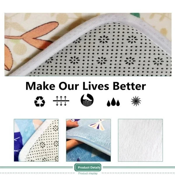 VIKAMA Christmas decoration long Hallway Rug Kitchen Rug soft bedroom carpet Rug Live Room  door mat Home Decoration