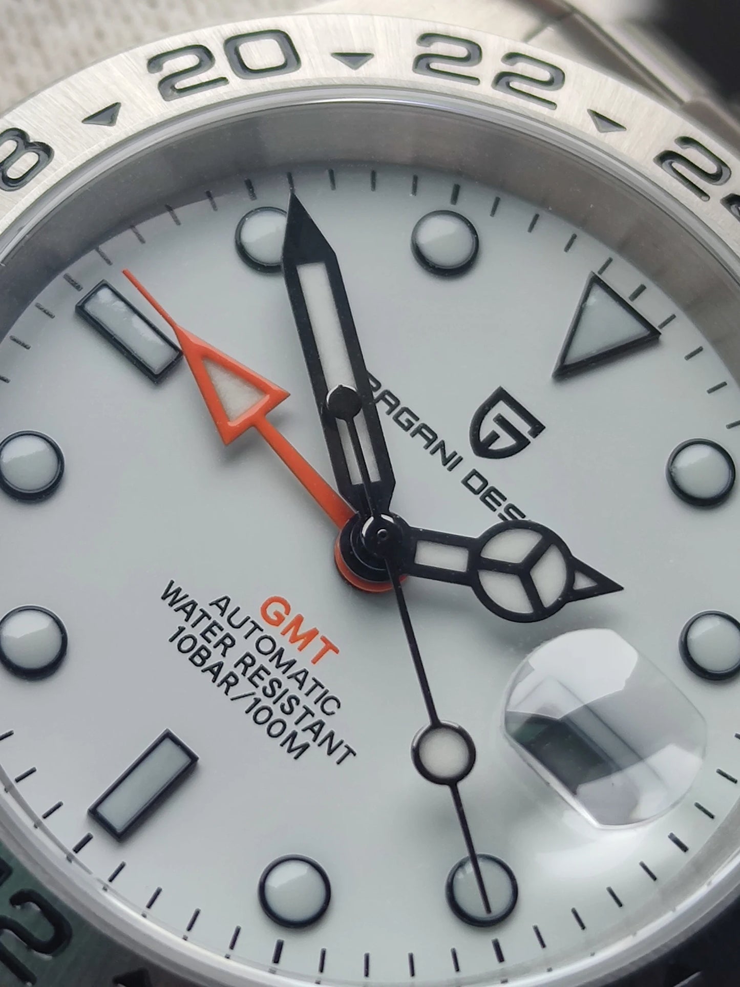 PAGANI DESIGN 2024 New V2 GMT Automatic Men's Auto Mechanical Watch Stainless Steel 10bar Waterproof Reloj Hombre