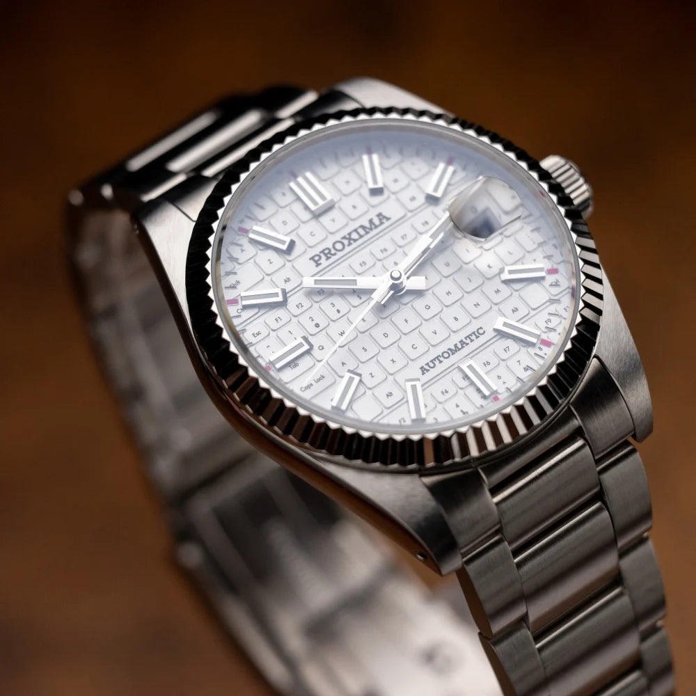 PX1690-JP 37mm Men Dress Watch Luxury Sapphire Keyboard Dial  Mechanical Watches Waterproof Luminous