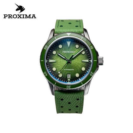 Proxima 2025 Men's Luxury Watch 39mm Full Luminous Oil Pressure Dial Automatic Mechanical 100m WR Dive Watch PX1743