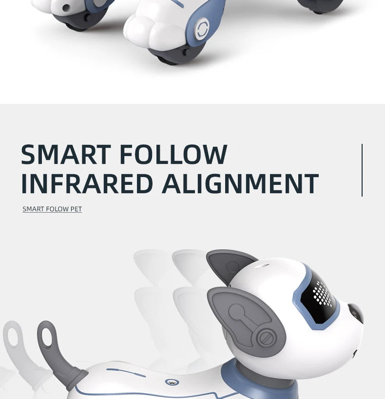 Intelligent Programming RC Robot Stunt Dog Electronic Walking Dancing Puppy Touch Sensing Remote Control Pet Dog Kids Boys Toys