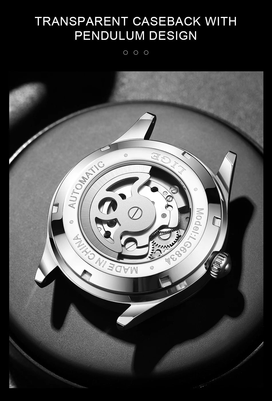 Reloj Hombre Watches Mens LIGE Top Brand Luxury Skeleton Tourbillon Automatic Mechanical Watch for Men Waterproof+Watch Box