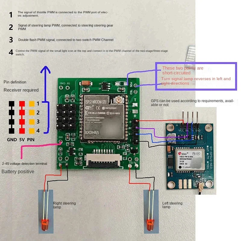 K1RC 1.47 Inch Analog Dashboard Connected Cockpit for 1/10 RC Crawler Drift Car TRX4 Defender AXIAL SCX10 1/14 Tamiya Truck DIY