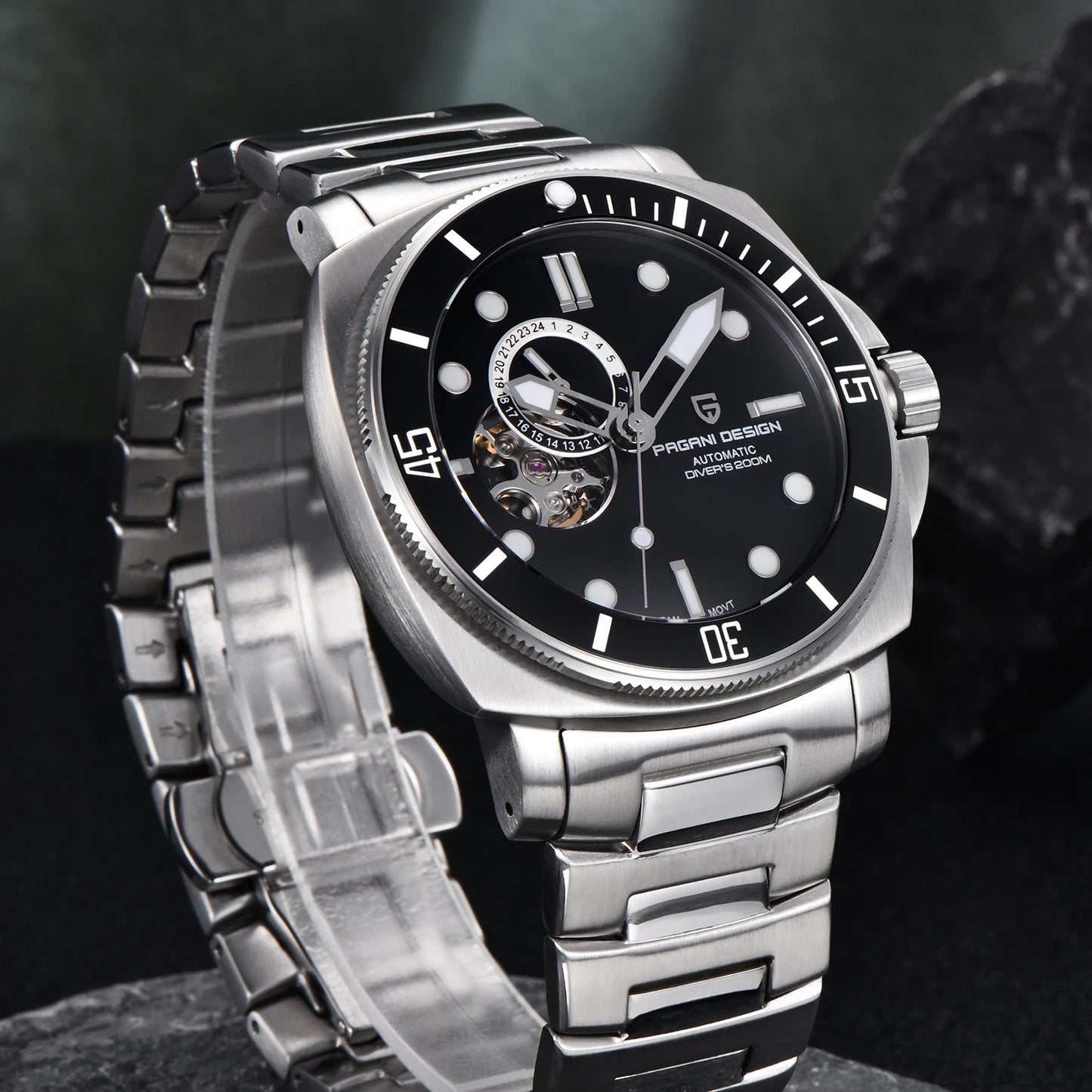 PAGANI DESIGN 2024 New Men's Watches Luxury Mechanical Automatic Watch For Men Sapphire Mirror Sports Waterproof Stainless Steel