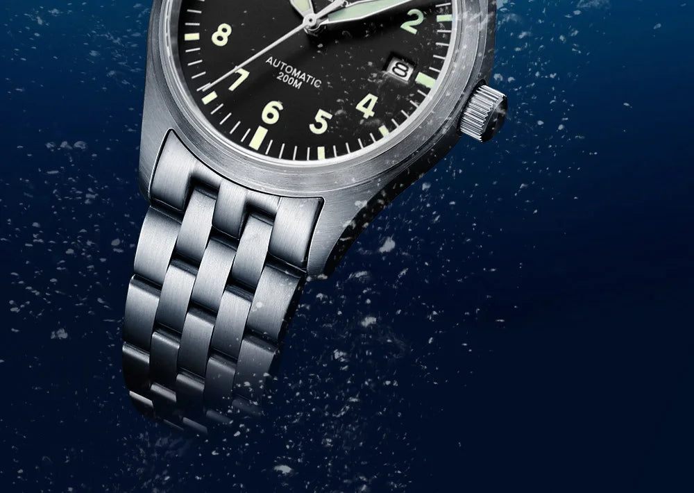 ADDIESDIVE Watches For Men Luxury Business Leisure Automatic Mechanical Men's Watch Fluorescent Waterproof 8215 316L Stainless