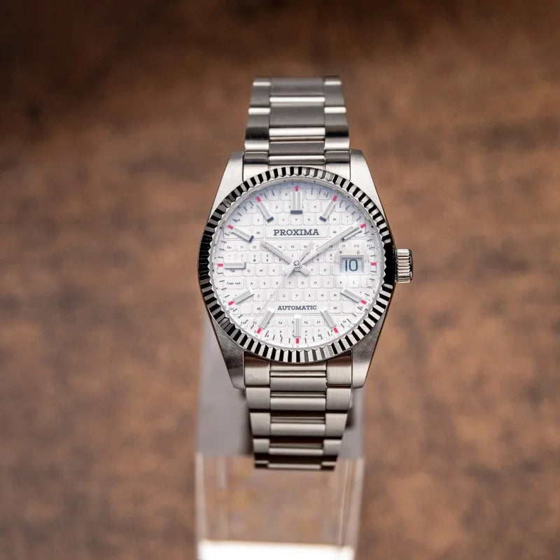 PX1690-JP 37mm Men Dress Watch Luxury Sapphire Keyboard Dial  Mechanical Watches Waterproof Luminous