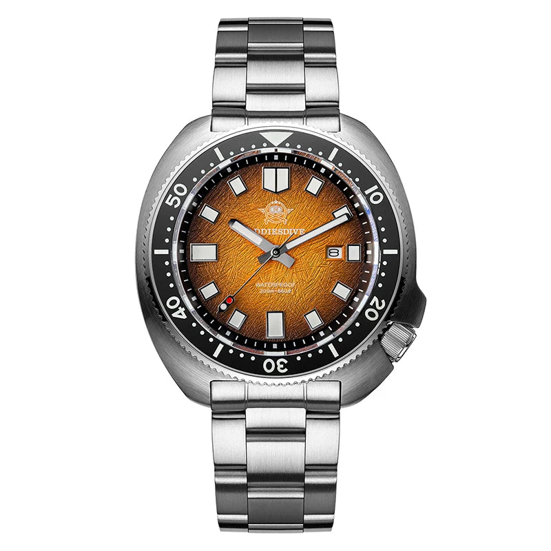ADDIESDIVE NEW Men's Watches Stainless Steel AR Coating Ceramic Bezel Fashion Quartz Watch 200M Waterproof Diving Watch Sapphire