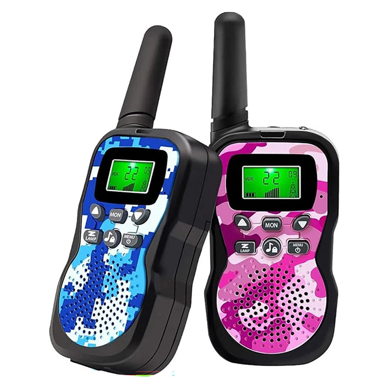 Walkie Talkies for Kids, 22 Channels 2 Way Radio Toy 3 KM Range, Best Christmas Birthday Gifts for 3-12 Year Old Kids to Outside