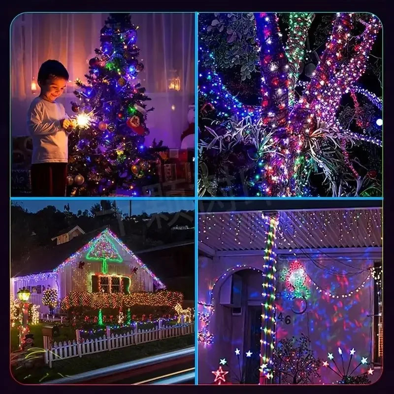 LED Fairy Light Phone App Remote Control WS2812B RGB LED String DIY Smart IC Addressable Dreamcolor Garden Party Christmas Decor