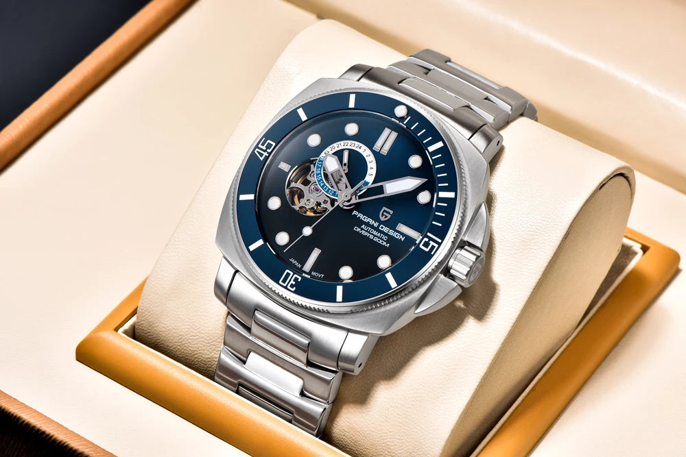 PAGANI DESIGN 2024 New Men's Watches Luxury Mechanical Automatic Watch For Men Sapphire Mirror Sports Waterproof Stainless Steel