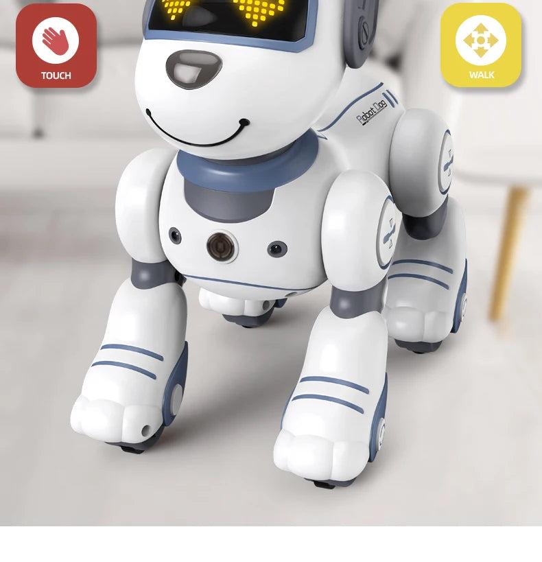 Intelligent Programming RC Robot Stunt Dog Electronic Walking Dancing Puppy Touch Sensing Remote Control Pet Dog Kids Boys Toys