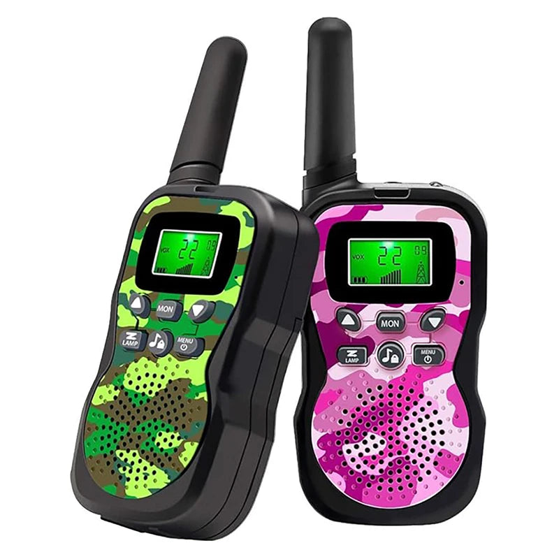 Walkie Talkies for Kids, 22 Channels 2 Way Radio Toy 3 KM Range, Best Christmas Birthday Gifts for 3-12 Year Old Kids to Outside