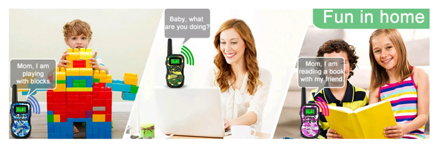 Walkie Talkies for Kids, 22 Channels 2 Way Radio Toy 3 KM Range, Best Christmas Birthday Gifts for 3-12 Year Old Kids to Outside