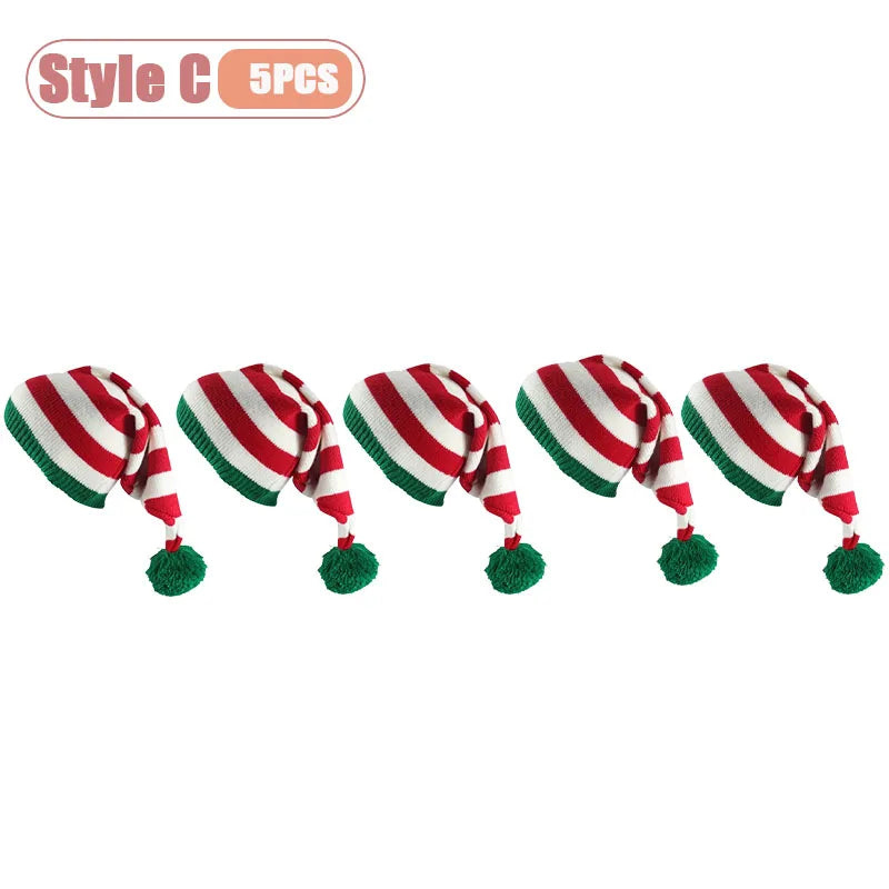 Christmas Hat Santa Costume Style Festive Beanie for Outdoor Activities Holiday Party Decoration and Christmas Gifts for Family