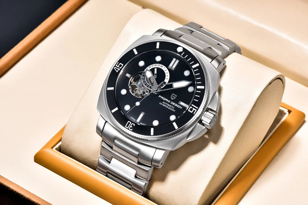 PAGANI DESIGN 2024 New Men's Watches Luxury Mechanical Automatic Watch For Men Sapphire Mirror Sports Waterproof Stainless Steel