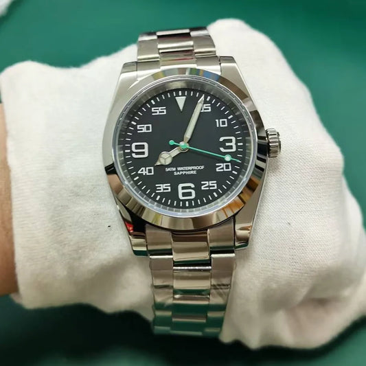 DD39MM Sapphire Glass Men`s Watch Stainless Steel Japan Quartz Movement 50M Waterproof Men business luxury Swimming Clock