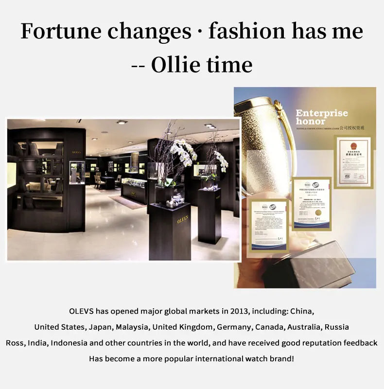 OLEVS 3655 Original New Quartz Watch for Men Chronograph Waterproof Business Man Watch Wristwatch Stainless Steel Luxury Watch