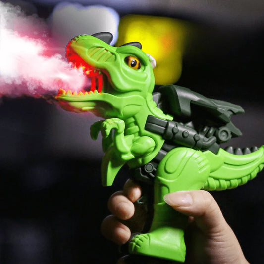 Children's electric handheld dinosaur spray Tyrannosaurus Rex Triceratops mechanical electric dinosaur novel funny toys