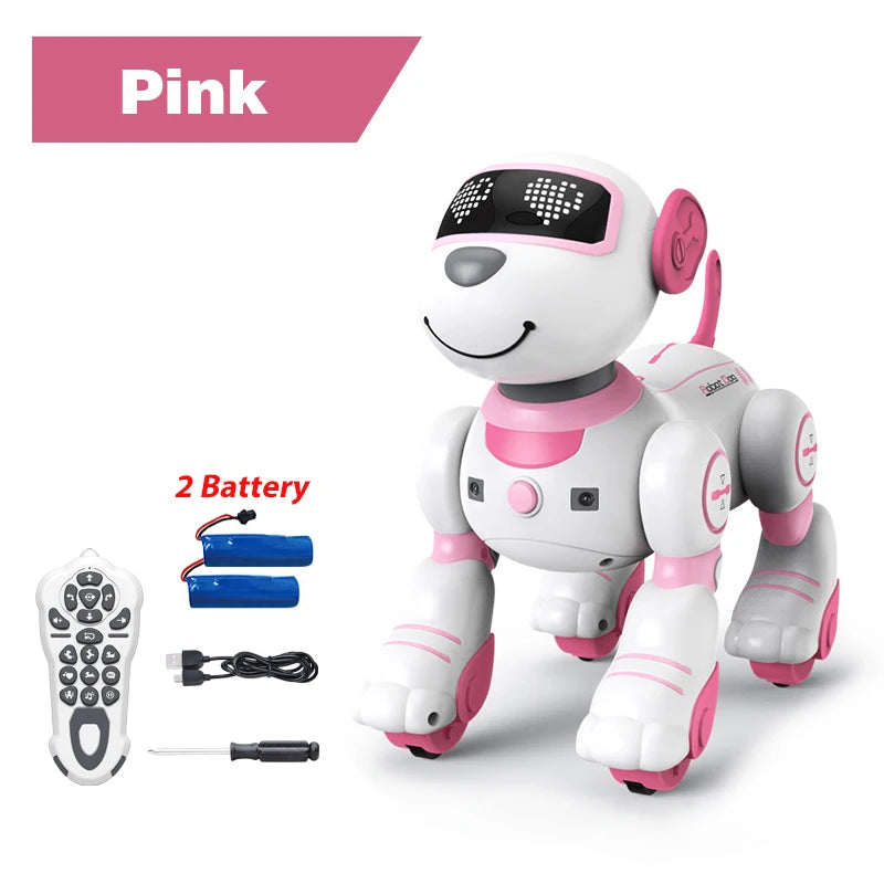 Intelligent Programming RC Robot Stunt Dog Electronic Walking Dancing Puppy Touch Sensing Remote Control Pet Dog Kids Boys Toys