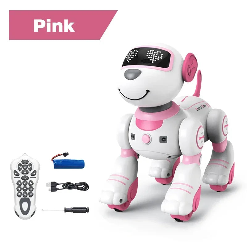 Intelligent Programming RC Robot Stunt Dog Electronic Walking Dancing Puppy Touch Sensing Remote Control Pet Dog Kids Boys Toys