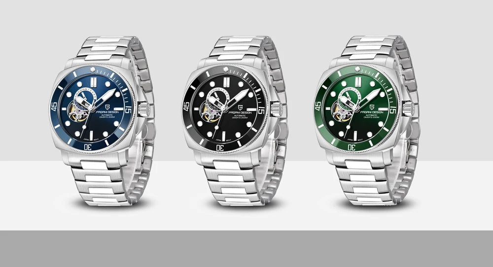 PAGANI DESIGN 2024 New Men's Watches Luxury Mechanical Automatic Watch For Men Sapphire Mirror Sports Waterproof Stainless Steel