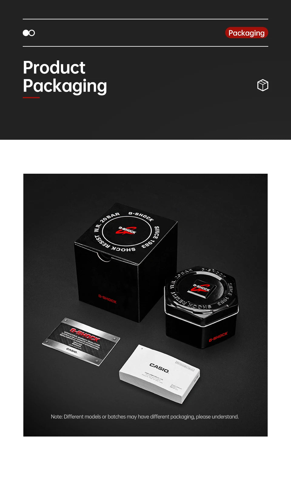 Casio G-SHOCK watch for men Classic Model  LED screen Square Waterproof reloj hombre relogios masculino