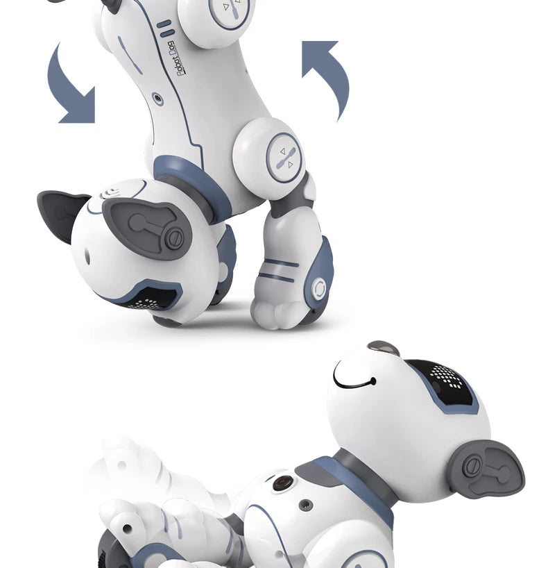 Intelligent Programming RC Robot Stunt Dog Electronic Walking Dancing Puppy Touch Sensing Remote Control Pet Dog Kids Boys Toys
