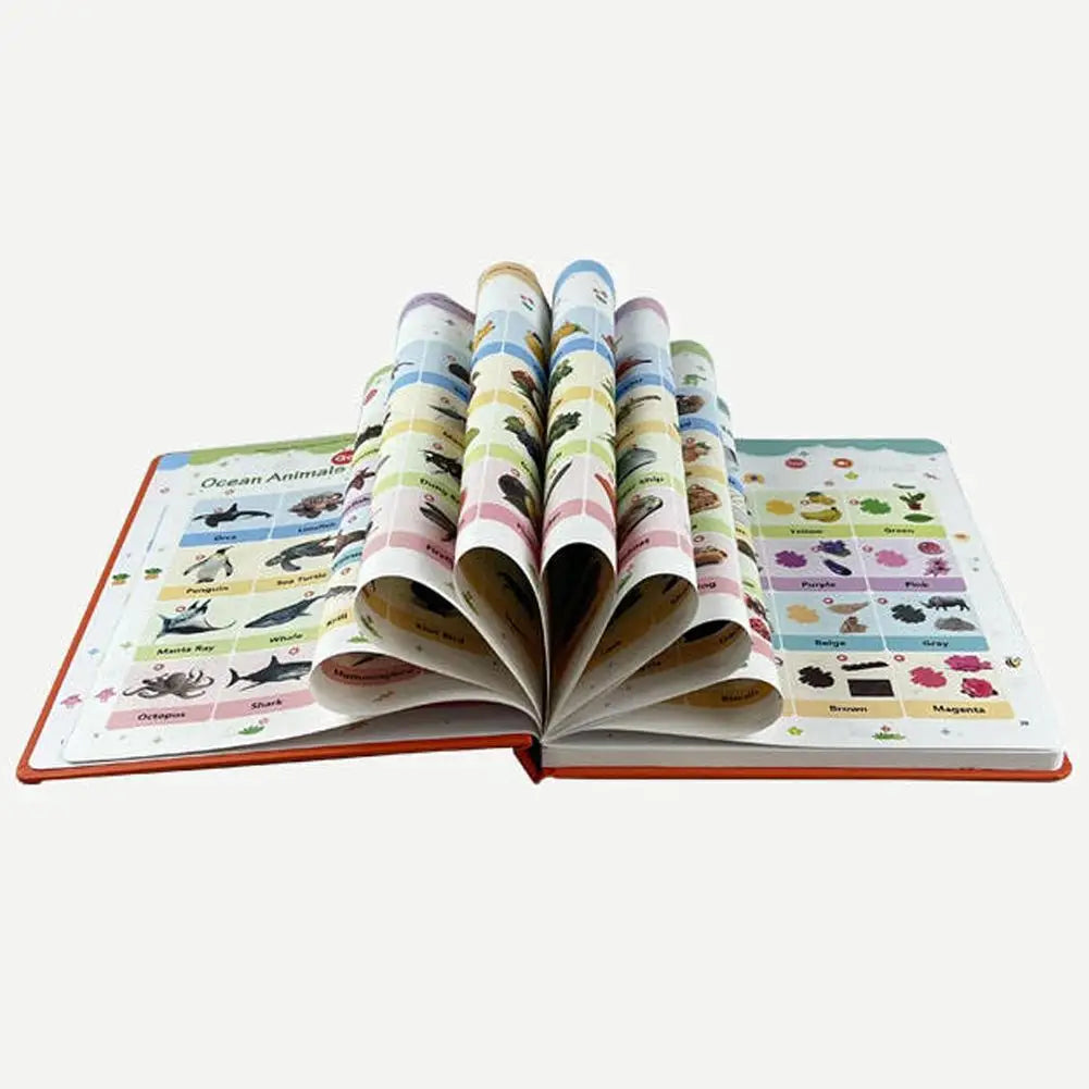 0-6 Year Old Vocabulary Reading Points English Version With Sound Early Childhood Natural English Enlightenment Speech Book