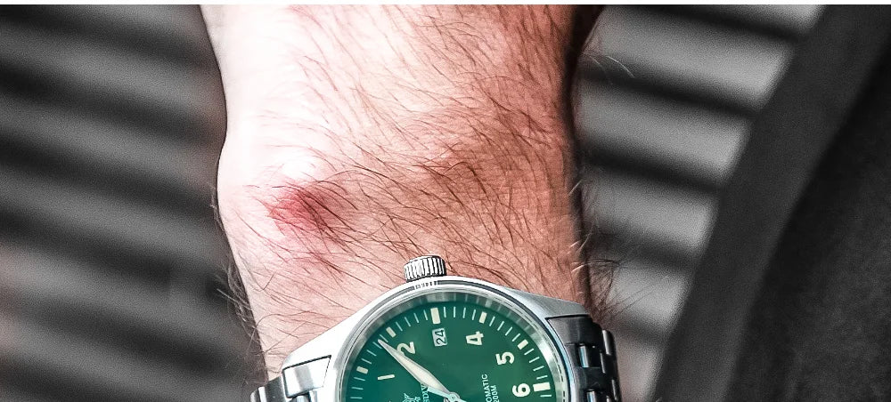 ADDIESDIVE Watches For Men Luxury Business Leisure Automatic Mechanical Men's Watch Fluorescent Waterproof 8215 316L Stainless