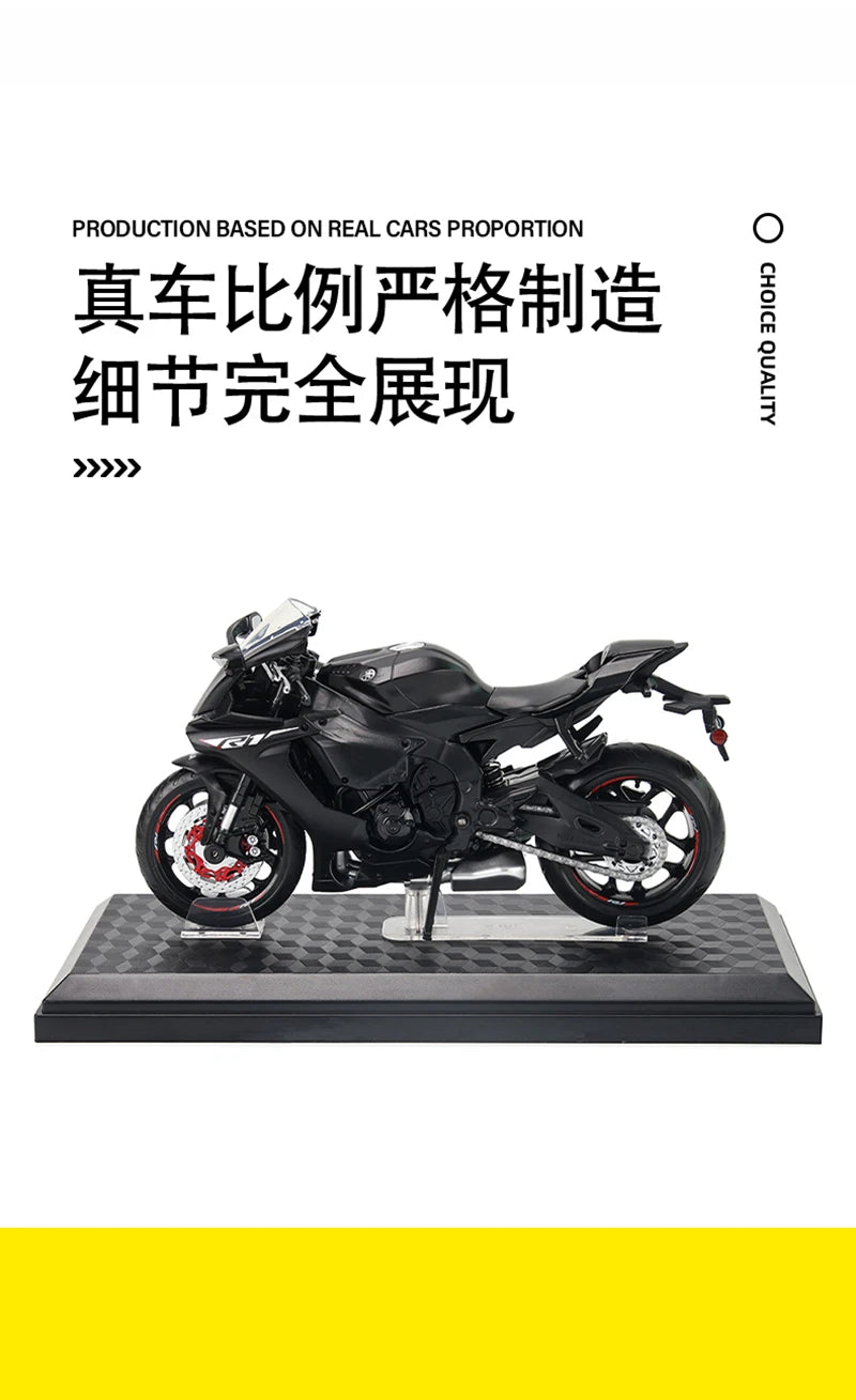 MSZ CCA 1:12 Yamaha YZF-R1 Classic Motorcycle Model Alloy Car Model Toy Car Casting Collection Toy Gift Christmas Gift
