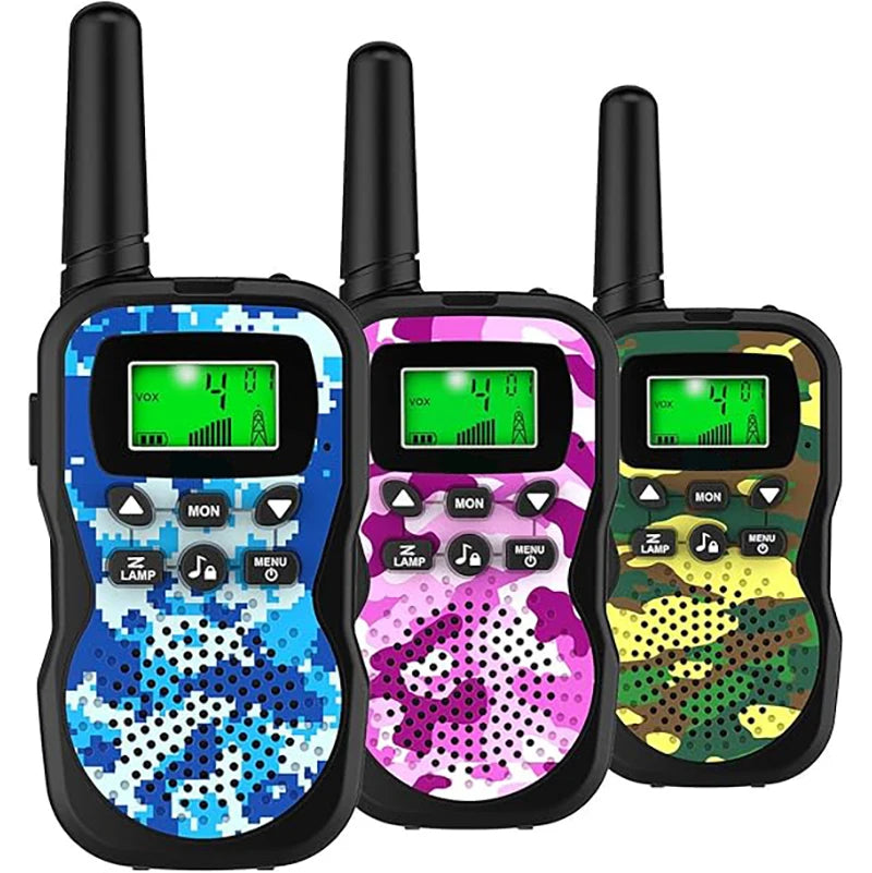 Walkie Talkies for Kids, 22 Channels 2 Way Radio Toy 3 KM Range, Best Christmas Birthday Gifts for 3-12 Year Old Kids to Outside