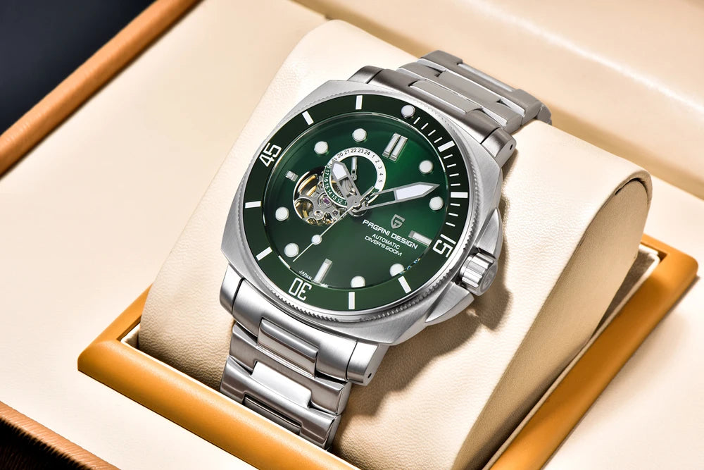PAGANI DESIGN 2024 New Men's Watches Luxury Mechanical Automatic Watch For Men Sapphire Mirror Sports Waterproof Stainless Steel